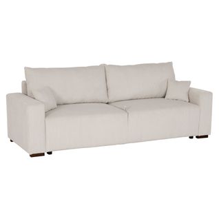 Canapé 3 places convertible GABIN velours côtelé beige