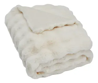 Plaid 130x170 cm SWEET Blanc