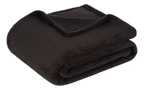 Plaid 130x170 cm TENDRESSE Noir