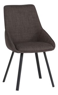 Chaise tissu BAXTER gris