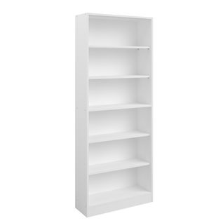 Bibliothèque 5 tablettes MAYENCE Blanc