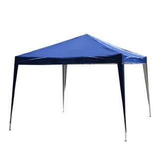 Tonnelle Barnum De Jardin Pliant Imperméabilisé Mikonos 3 X 3 X 2,55 M Bleu