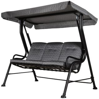 Balancelle De Jardin Oscar Noire Et Grise