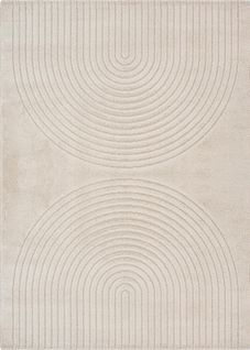 Tapis Elisa Design Géométrique, Beige, 160x220 Cm