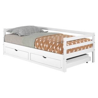 Lit extensible 90/180x190 cm BLOOM Blanc