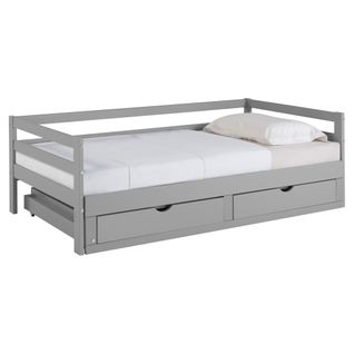 Lit extensible 90/180x190 cm BLOOM Gris