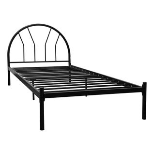 Lit avec sommier 90x190 cm SUNSHINE métal noir