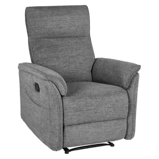 Fauteuil relax manuel MARLON tissu gris foncé