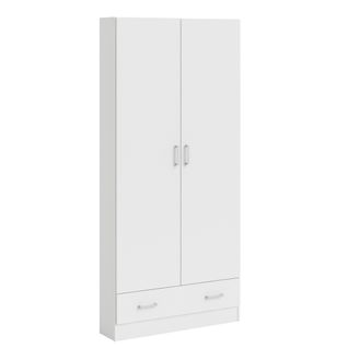 Armoire 2 portes L.80 cm SPACE blanc