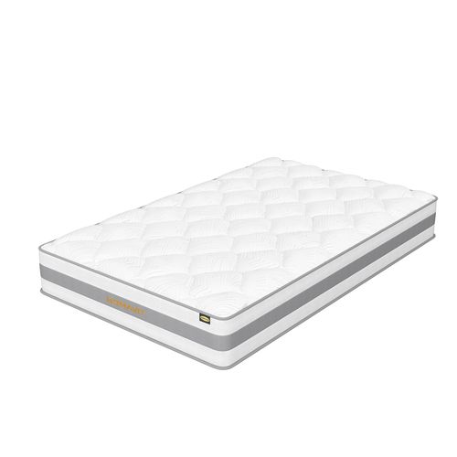 Matelas Ressorts Ensachés 140x190 Cm - 7 zones, Epaisseur 25 Cm, Dureté Moyenne H3